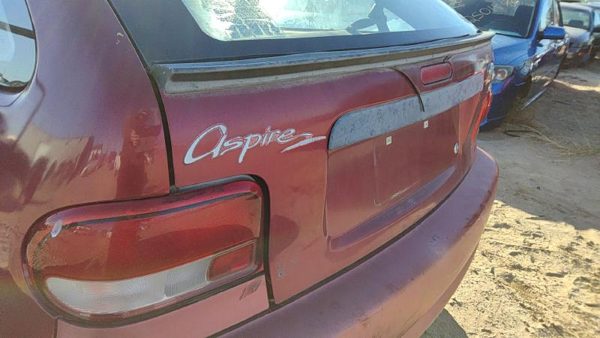 1997 Ford Aspire Trunk/decklid/hatch/tailgate E5 Red F4BZ6140110A — photo 6