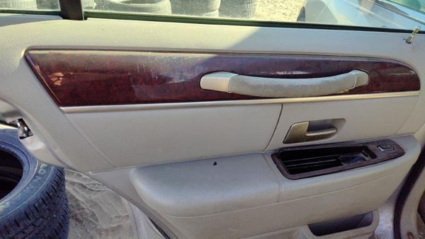 2003 Lincoln Town Car Driver Left Rear Door Trim Panel With Switches Back Gray — photo 3