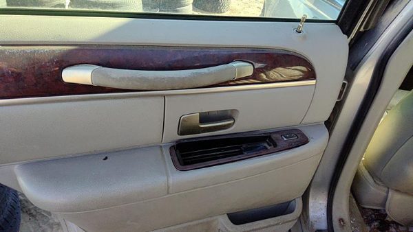 2003 Lincoln Town Car Driver Left Rear Door Trim Panel With Switches Back Gray — photo 5