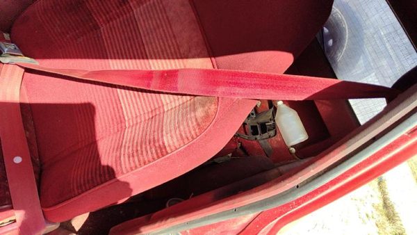 1990 Ford Bronco 2 Driver Left Front Seat Belt Retractor Oem Shoulder Red — photo 3
