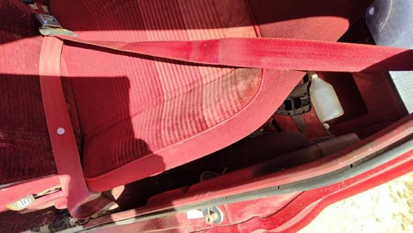 1990 Ford Bronco 2 Driver Left Front Seat Belt Retractor Oem Shoulder Red — photo 4