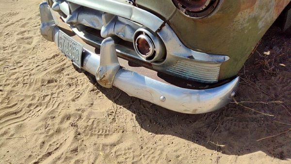 1953-1954 Chevy Bel Air 150 Sedan Front Bumper Assembly With Brackets Chrome Oem — photo 3