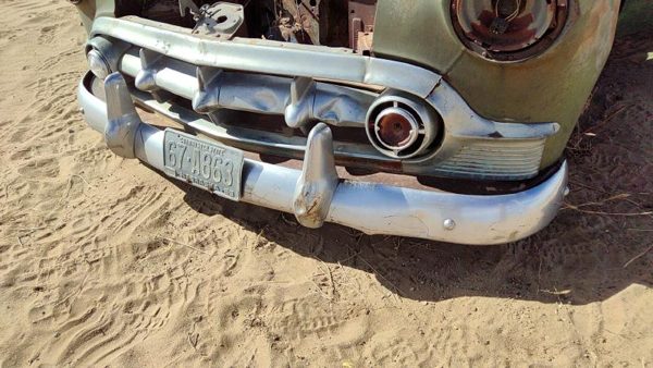 1953-1954 Chevy Bel Air 150 Sedan Front Bumper Assembly With Brackets Chrome Oem — photo 1
