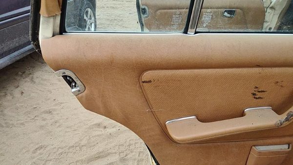 79-85 Mercedes 300Td Driver Left Rear Door Trim Panel With Switches Back Brown — photo 2