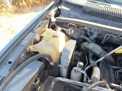 00-04 Grand Cherokee Coolant Reservoir Radiator Overflow Tank Bottle Oem 4.7L