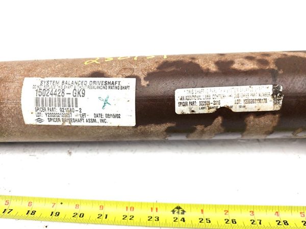 2001-2003 Sierra 2500 Hd Rear Drive Shaft Oem Back Driveline 8.1L 4X4 88934807 — photo 5