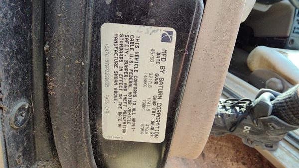 1993 Saturn Sc2 Crossmember/cradle/undercarria 1.9L Dohc 5sp — photo 6