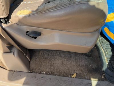 1997-1999 Ford F150 Passenger Right Side Seat Trim Panel Oem Tan Ex