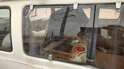 1971-1977 Dodge Van B200 Driver Left Rear Quarter Glass Back Side Window Oem