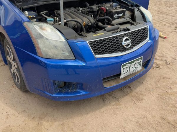 2007-2012 Nissan Sentra Front Bumper Cover Assembly Oem 2.0L Fog Lamps Blue B17 — photo 3