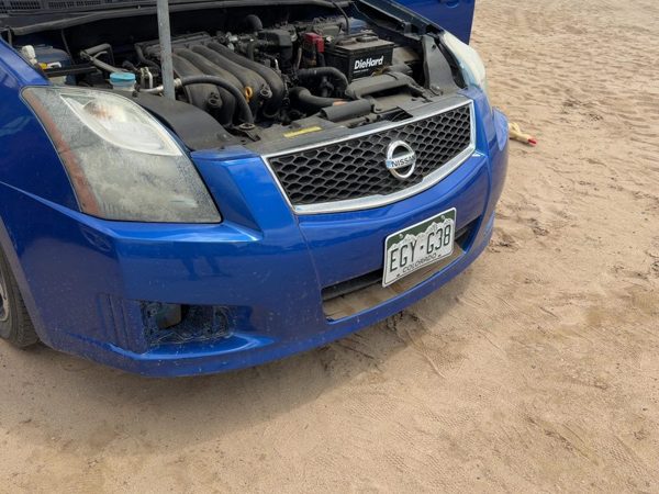 2007-2012 Nissan Sentra Front Bumper Cover Assembly Oem 2.0L Fog Lamps Blue B17 — photo 1