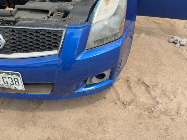 2007-2012 Nissan Sentra Front Bumper Cover Assembly Oem 2.0L Fog Lamps Blue B17 — photo 5