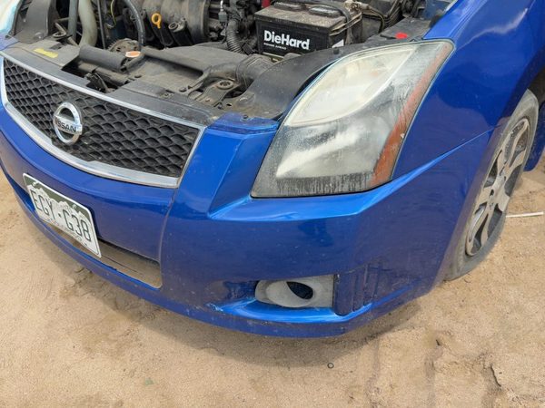 2007-2012 Nissan Sentra Front Bumper Cover Assembly Oem 2.0L Fog Lamps Blue B17 — photo 8