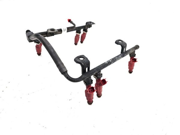 2000-2003 Dodge Ram 1500 Complete Fuel Rail With Injectors Set Loaded Oem 3.9L — photo 2