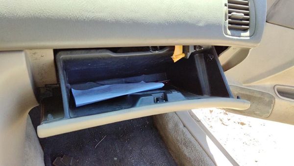1994-1997 Honda Accord Glove Box Assembly Complete Door With Latch Oem Gray F — photo 3