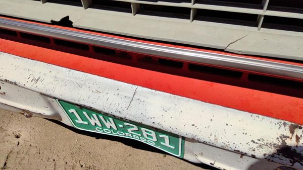 1973-1980 Chevy Silverado K10 Front Lower Grille Filler Trim Oem Orange 06270858 — photo 4
