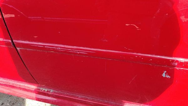 06-16 Chevy Impala Driver Left Rear Moulding From Door Back Trim Strip Red 74U — photo 5
