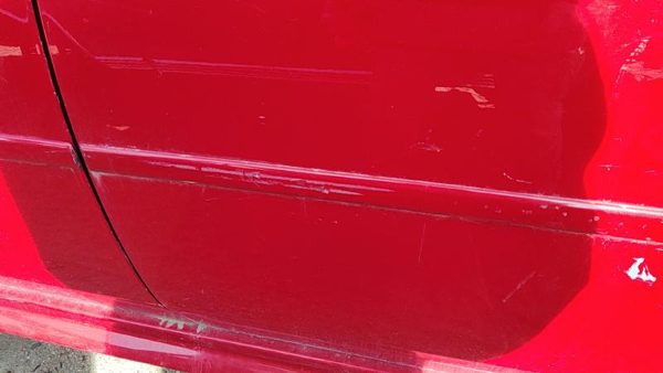 06-16 Chevy Impala Driver Left Rear Moulding From Door Back Trim Strip Red 74U — photo 6