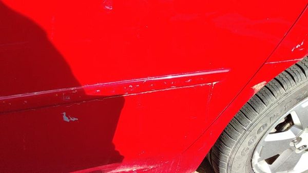06-16 Chevy Impala Driver Left Rear Moulding From Door Back Trim Strip Red 74U — photo 2