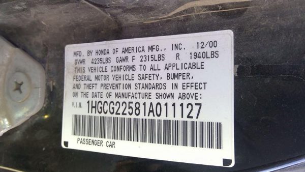 2001 Honda Accord — vehicle photo 5
