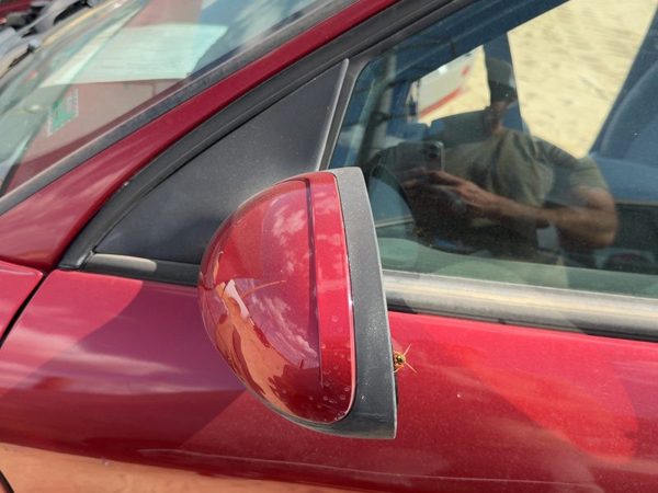 00-07 Taurus Driver Left Power Side Mirror Door Mounted Oem Without Heat Red — photo 2