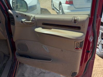 96-97 Town & Country Right Front Door Trim Panel With Switches Leather Tan Flk5