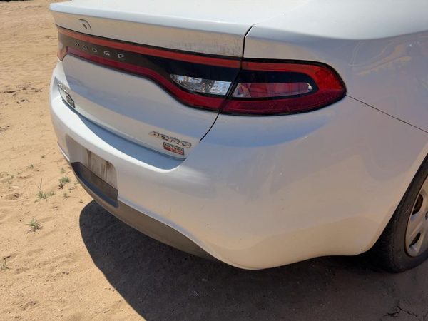 2013-2016 Dodge Dart Rear Bumper Cover Assembly Oem Back White Pw7 1Sx75Tzzaa — photo 2