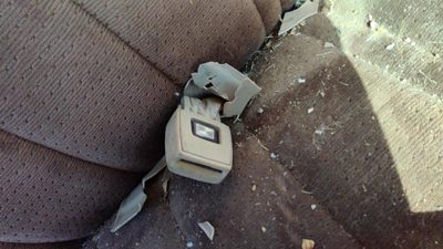 1981-1993 Dodge D350 Passenger Right Front Seat Belt Buckle Receiver Oem