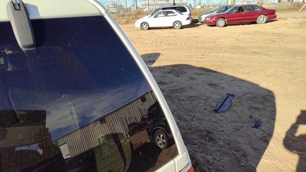 07-14 Navigator Passenger Right Rear Corner Moulding On Quarter Panel Pv White — photo 4