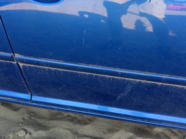 99-05 Vw Jetta Passenger Right Front Moulding From Door Oem Without Chrome Blue — photo 7