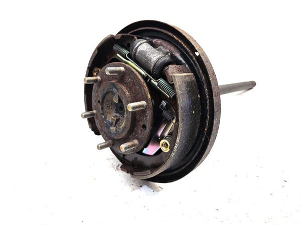 87-95 Pathfinder Driver Left Rear Axle Shaft With Complete Brake Backing Plate — photo 1
