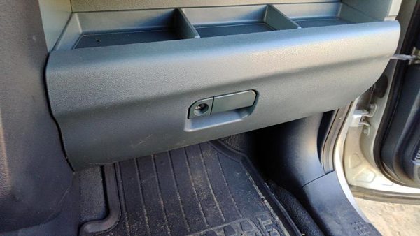 2009-2011 Honda Pilot Glove Box Assembly Complete Door With Latch Gray/Blue Gr — photo 2