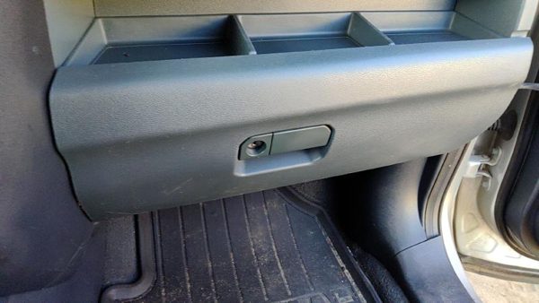 2009-2011 Honda Pilot Glove Box Assembly Complete Door With Latch Gray/Blue Gr — photo 3