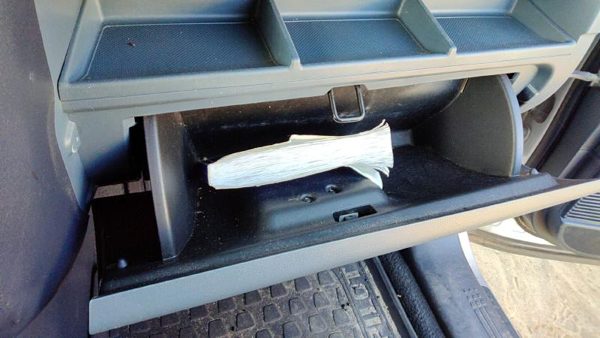 2009-2011 Honda Pilot Glove Box Assembly Complete Door With Latch Gray/Blue Gr — photo 4