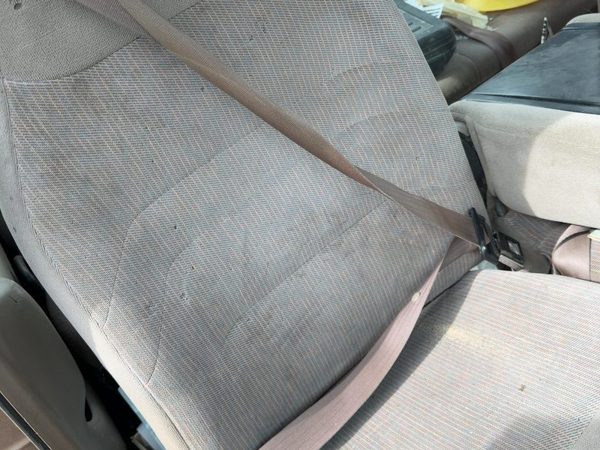 92-97 Ford F250 Passenger Right Front Seat Belt Retractor Oem Shoulder Brown Rk — photo 1