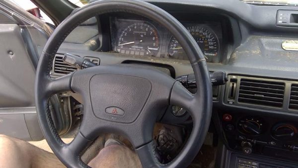 89-93 Mitsubishi Galant Vr-4 Steering Wheel Assembly Oem Awd Black — photo 3