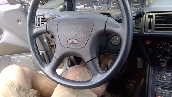 89-93 Mitsubishi Galant Vr-4 Steering Wheel Assembly Oem Awd Black — photo 4