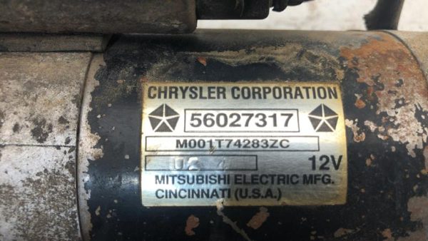 1988-1993 Jeep Wrangler Yj Starter Motor 4.2L 33002709 — photo 6