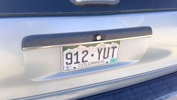 1991-1996 Chevy Caprice License Plate Trim Surround Panel Oem Tail Trunk Finish — photo 1