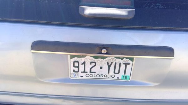 1991-1996 Chevy Caprice License Plate Trim Surround Panel Oem Tail Trunk Finish — photo 6