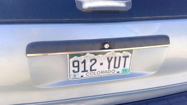 1991-1996 Chevy Caprice License Plate Trim Surround Panel Oem Tail Trunk Finish — photo 3