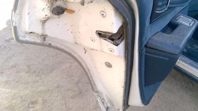 1977-1990 Chevy Caprice Driver Left Rear Door Latch With Rods/Cables Oem Back