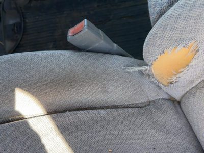 98-02 Express 2500 Driver Left Front Seat Belt Buckle Receiver Oem Grey 92G