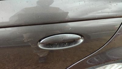 1996-2002 Saturn Sl2 Driver Left Rear Outside Door Handle Oem Back Gray 21099128