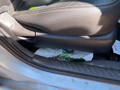 08-11 Mercury Mariner Passenger Right Side Seat Trim Panel Oem Graystone 89