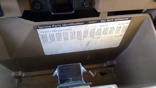 1995 Chevy Astro Front Door Regulator LH — photo 6