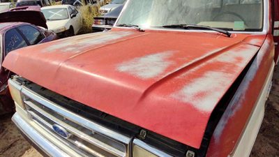 1988 Ford F150 Hood Red White