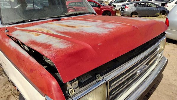 1988 Ford F150 Hood Red White — photo 2