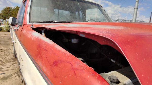 1988 Ford F150 Hood Red White — photo 3
