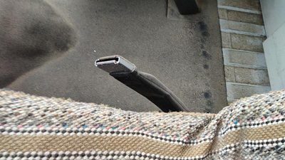 1992-1996 Ford Van E250 Driver Left Front Seat Belt Buckle Receiver Oem Gray